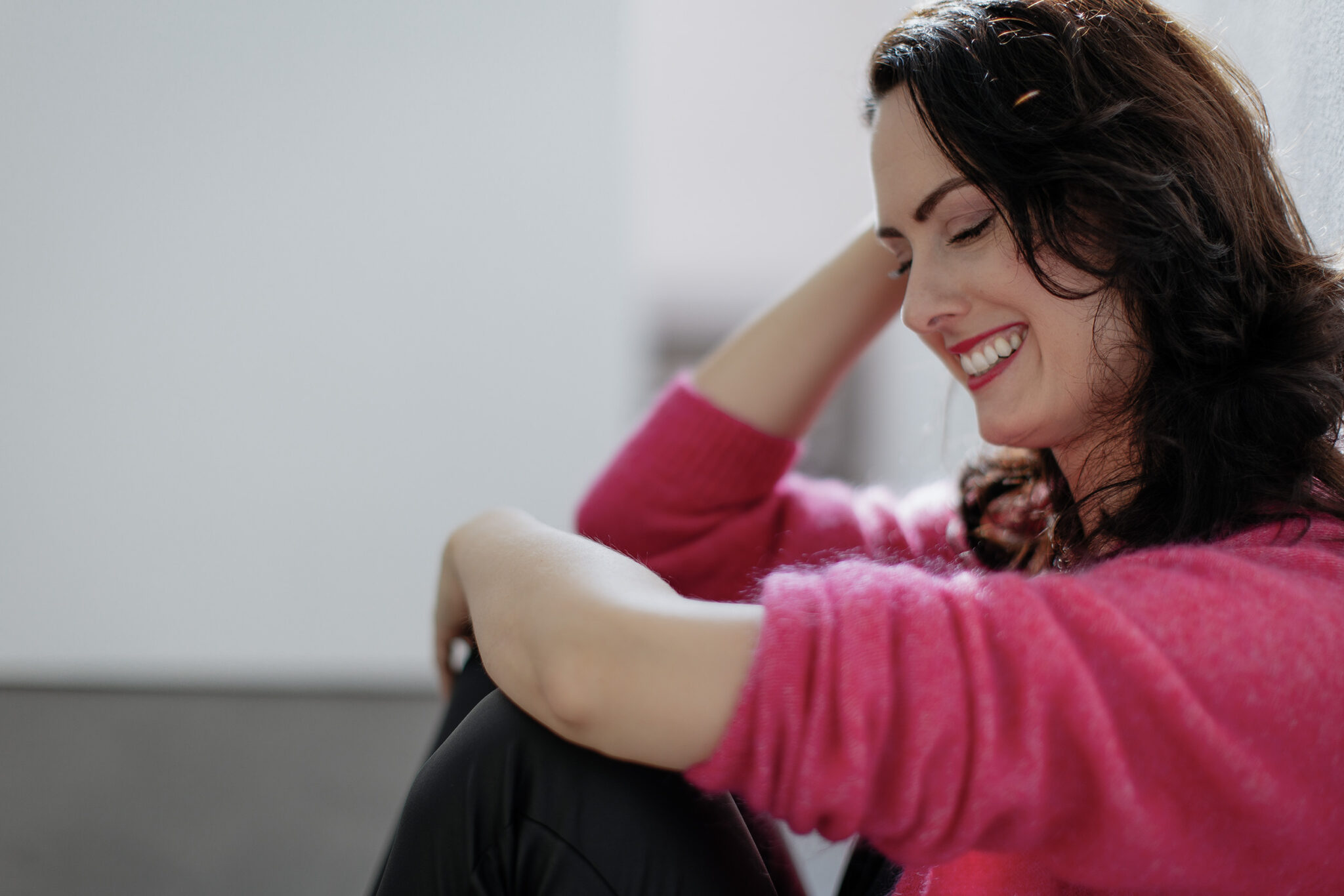 Lisa Pertagnol sitzend